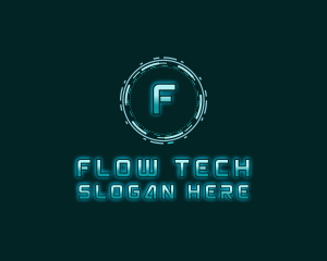 Futuristic Digital Tech logo design