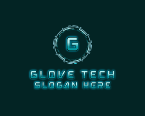 Futuristic Digital Tech logo design