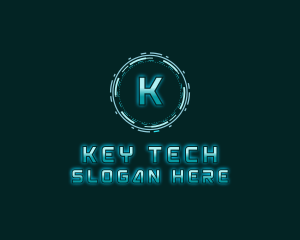 Futuristic Digital Tech logo design