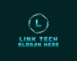 Futuristic Digital Tech logo design