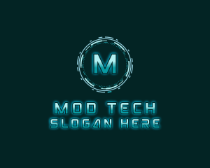 Futuristic Digital Tech logo design