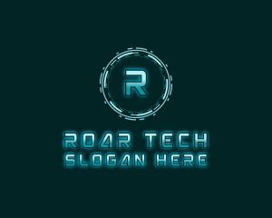 Futuristic Digital Tech logo design