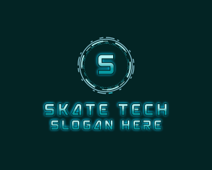 Futuristic Digital Tech logo design