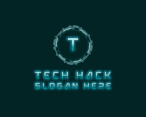 Futuristic Digital Tech logo design