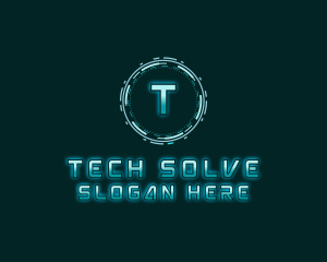 Futuristic Digital Tech logo design