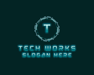 Futuristic Digital Tech logo design