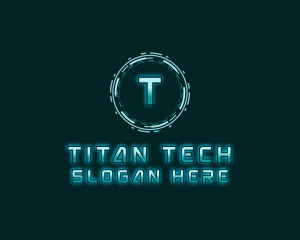 Futuristic Digital Tech logo design