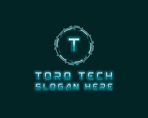 Futuristic Digital Tech logo design