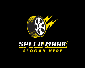 Lightning Tire Racing logo design