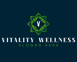 Wellness Leaf Spa logo design