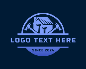 Hammer - Hammer Construction Carpentry logo design