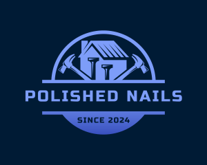 Nails - Hammer Construction Carpentry logo design