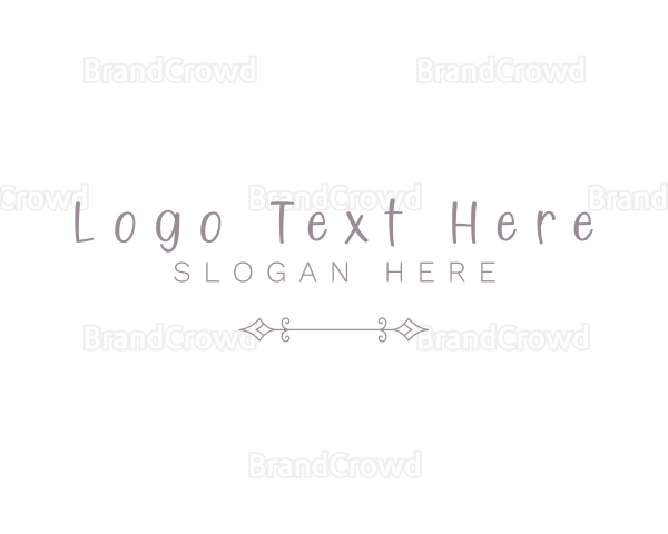 Elegant Handwritten Style Logo