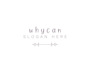 Elegant Handwritten Style Logo