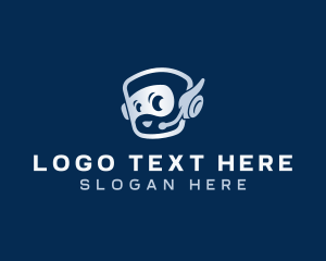 Mascot - Tech Robot Headset logo design