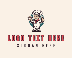 Toque Hat - Chef Pie Restaurant logo design