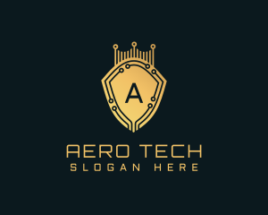 Golden Shield Tech logo design