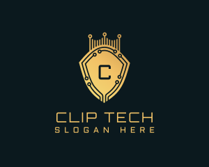 Golden Shield Tech logo design