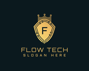 Golden Shield Tech logo design