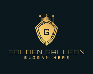 Golden Shield Tech logo design