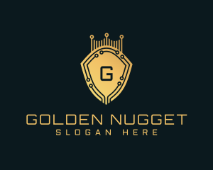 Golden Shield Tech logo design