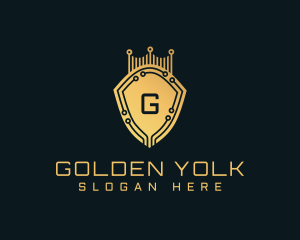 Golden Shield Tech logo design