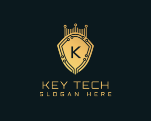 Golden Shield Tech logo design