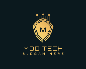 Golden Shield Tech logo design