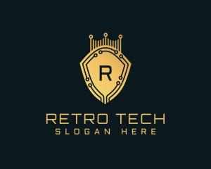 Golden Shield Tech logo design