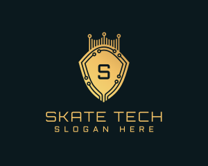 Golden Shield Tech logo design