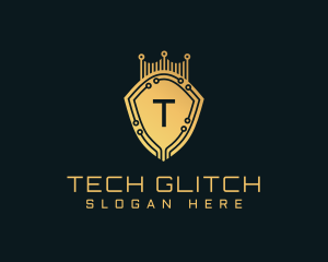 Golden Shield Tech logo design