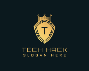 Golden Shield Tech logo design