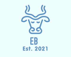 Smokehouse - Blue Cow Milk logo design