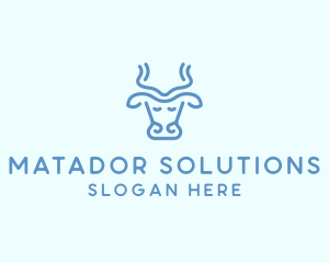 Matador - Blue Cow Milk logo design