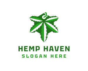 Green Organic Cannabis logo design