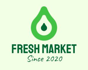 Fresh Green Avocado logo design