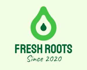 Fresh Green Avocado logo design