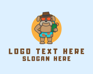 Vacation - Bulldog Pet Vacation logo design