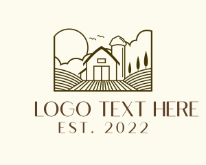 Crop - Farmhouse Homestead Ranch logo design
