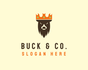 Buck - Angry Buck King logo design