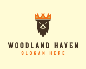 Woodland - Angry Buck King logo design