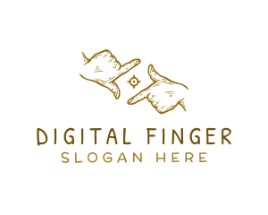 Finger - Hand Camera Lens logo design