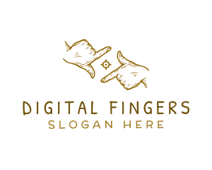 Fingers - Hand Camera Lens logo design