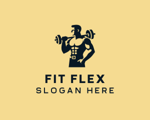 Barbell Fitness Gym logo design