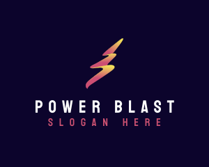 Lightning Bolt Power logo design