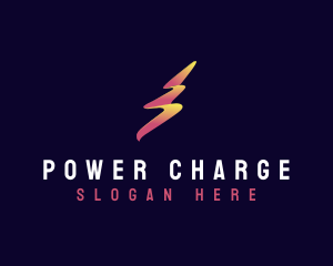 Lightning Bolt Power logo design