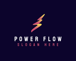 Lightning Bolt Power logo design