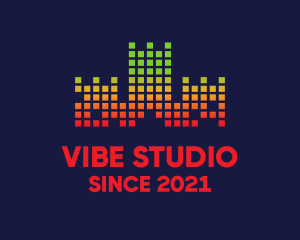 Vibe - Castle Music DJ Beats logo design