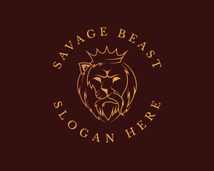 Lion Beast King logo design