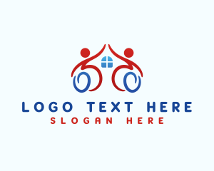 Caregiver - Medical Disability Hospital logo design